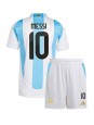 Argentina Lionel Messi #10 Domácí dres pro děti Copa America 2024 Krátký Rukáv (+ trenýrky)